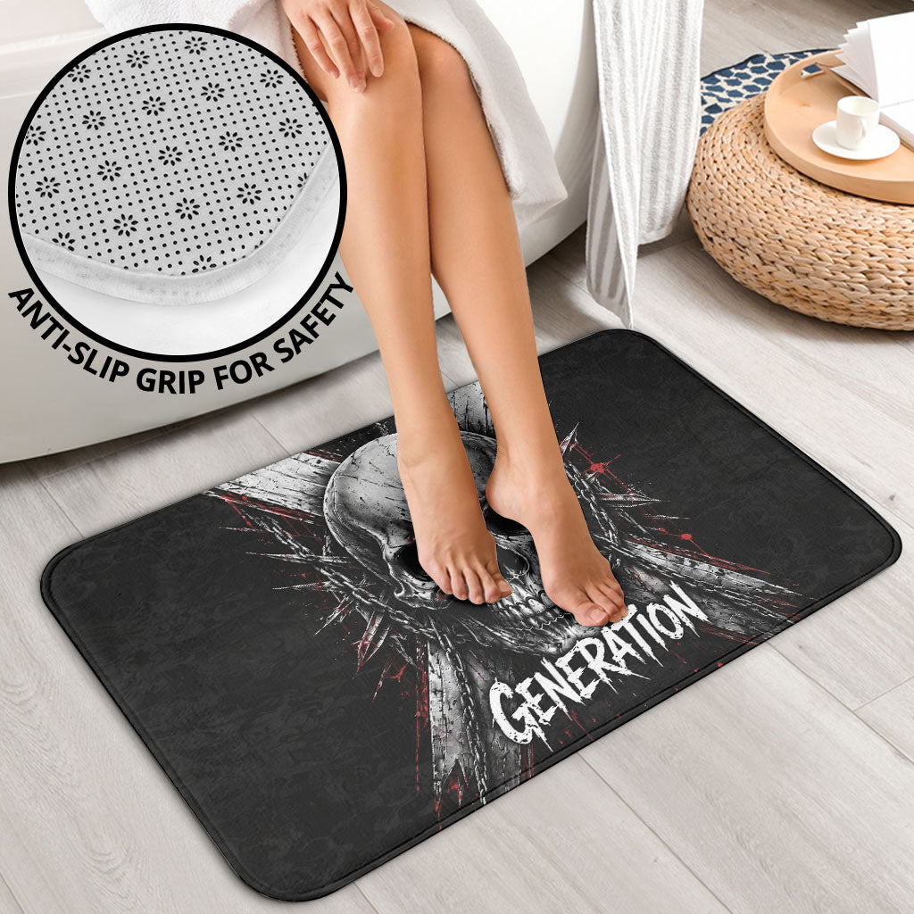 Generation X Skull Bathroom Set Distressed Heavy Metal Grunge