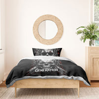 Generation X Skull Bedding Set Distressed Heavy Metal Grunge