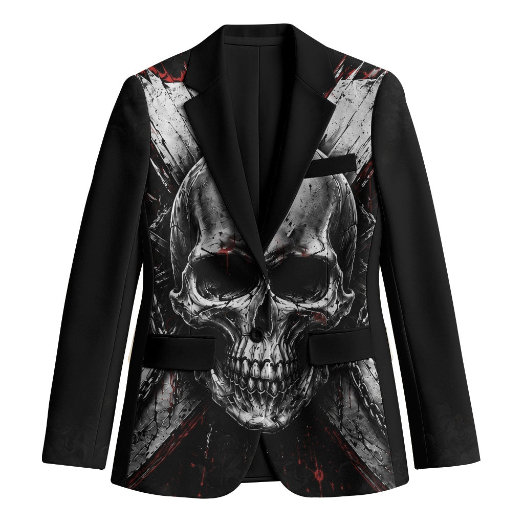 Generation X Skull Blazer Distressed Heavy Metal Grunge
