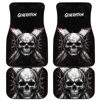 Generation X Skull Car Mats Distressed Heavy Metal Grunge