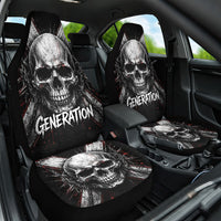 Generation X Skull Car Seat Cover Distressed Heavy Metal Grunge