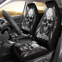 Generation X Skull Car Seat Cover Distressed Heavy Metal Grunge