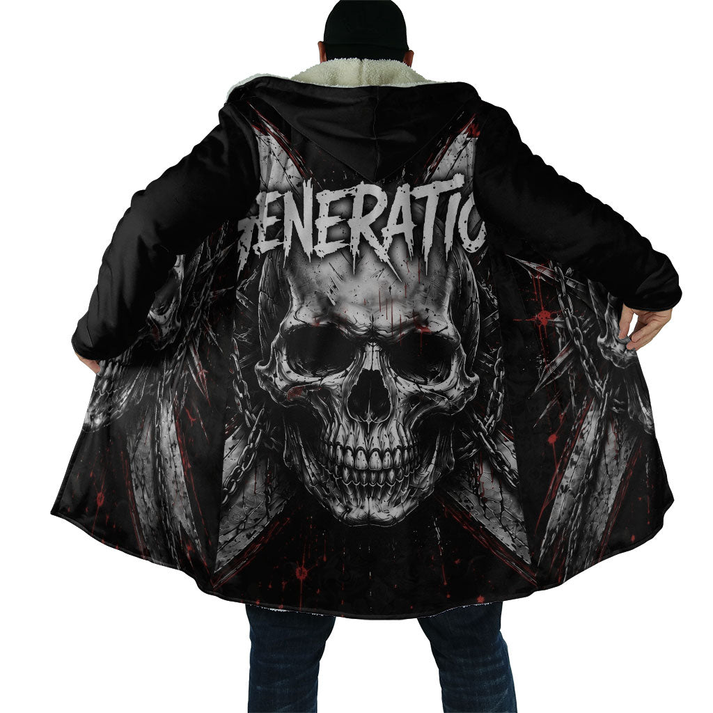 Generation X Skull Cloak Distressed Heavy Metal Grunge