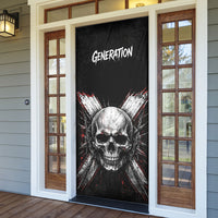 Generation X Skull Door Cover Distressed Heavy Metal Grunge
