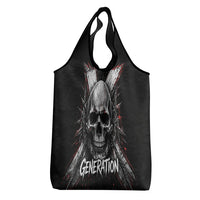 Generation X Skull Grocery Bag Distressed Heavy Metal Grunge