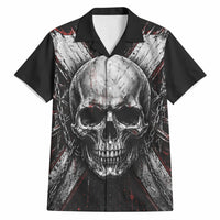 Generation X Skull Hawaiian Shirt Distressed Heavy Metal Grunge