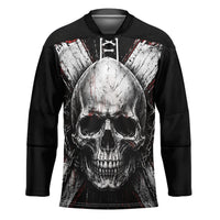 Generation X Skull Hockey Jersey Distressed Heavy Metal Grunge