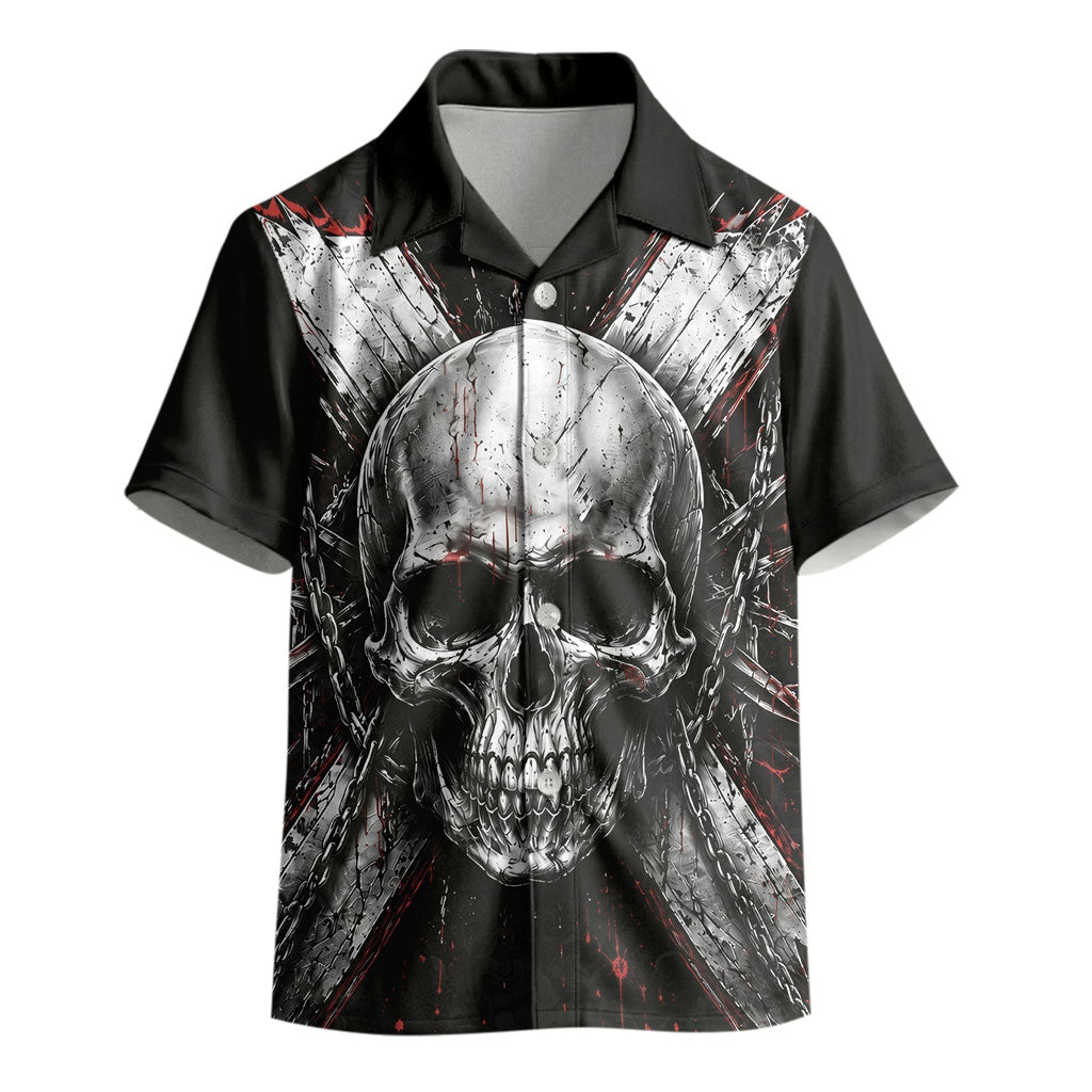 Generation X Skull Kid Hawaiian Shirt Distressed Heavy Metal Grunge