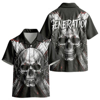 Generation X Skull Kid Hawaiian Shirt Distressed Heavy Metal Grunge