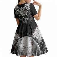 Generation X Skull Kid Short Sleeve Dress Distressed Heavy Metal Grunge