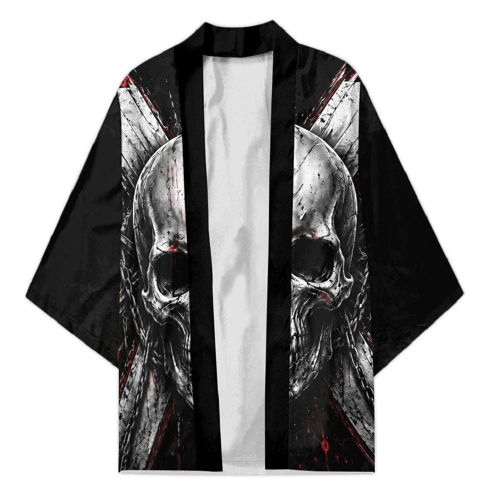 Generation X Skull Kimono Distressed Heavy Metal Grunge