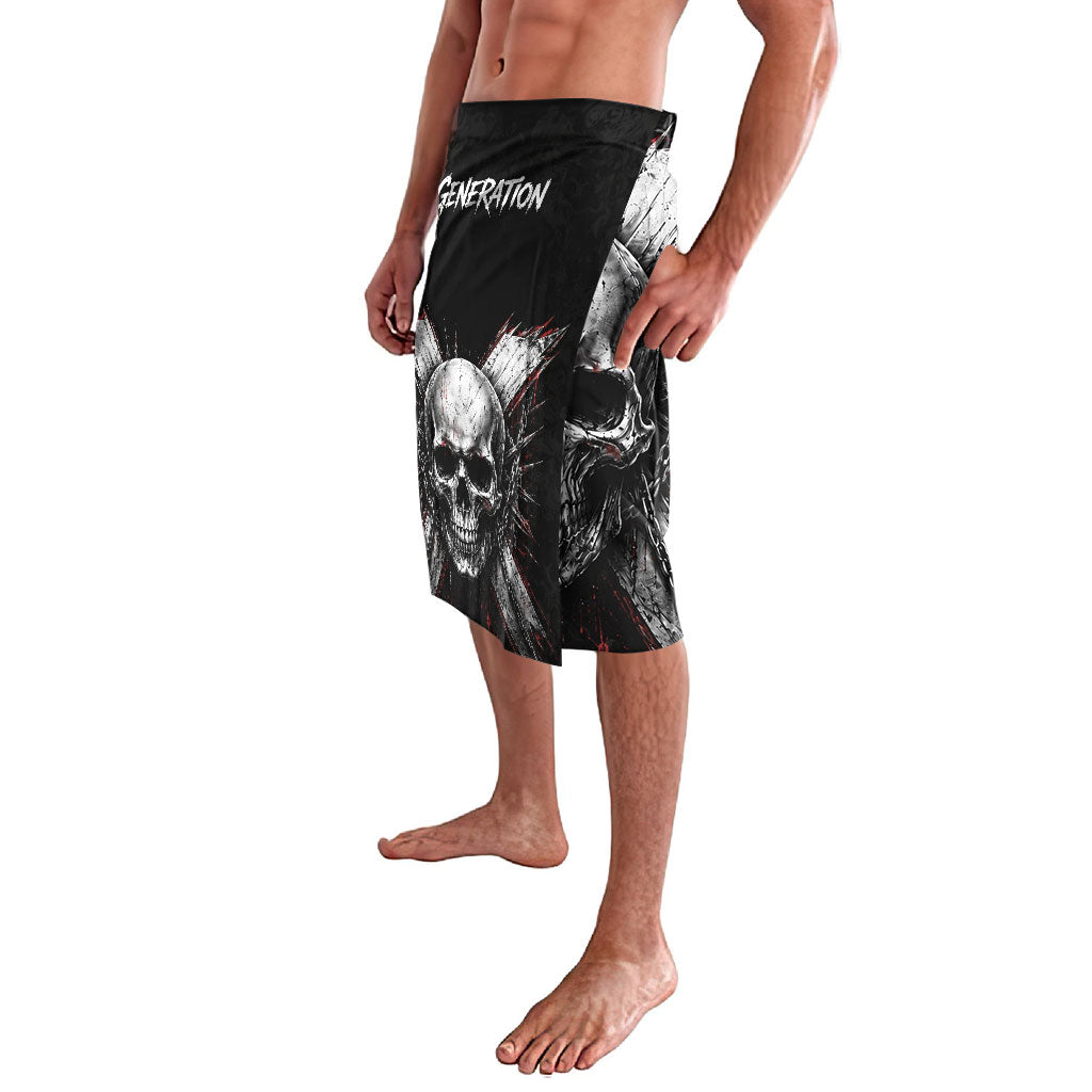 Generation X Skull Lavalava Distressed Heavy Metal Grunge
