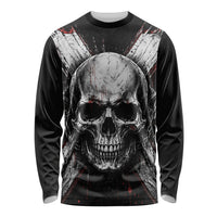 Generation X Skull Long Sleeve Shirt Distressed Heavy Metal Grunge