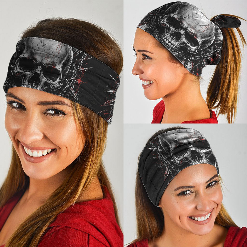 Generation X Skull Neck Gaiter Distressed Heavy Metal Grunge