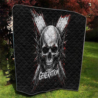 Generation X Skull Quilt Distressed Heavy Metal Grunge