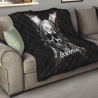 Generation X Skull Quilt Distressed Heavy Metal Grunge
