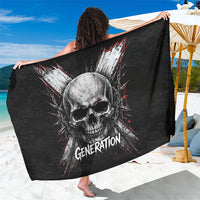 Generation X Skull Sarong Distressed Heavy Metal Grunge