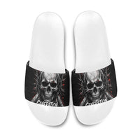 Generation X Skull Slide Sandals Distressed Heavy Metal Grunge