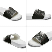 Generation X Skull Slide Sandals Distressed Heavy Metal Grunge