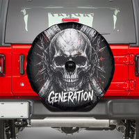 Generation X Skull Spare Tire Cover Distressed Heavy Metal Grunge