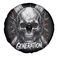 Generation X Skull Spare Tire Cover Distressed Heavy Metal Grunge