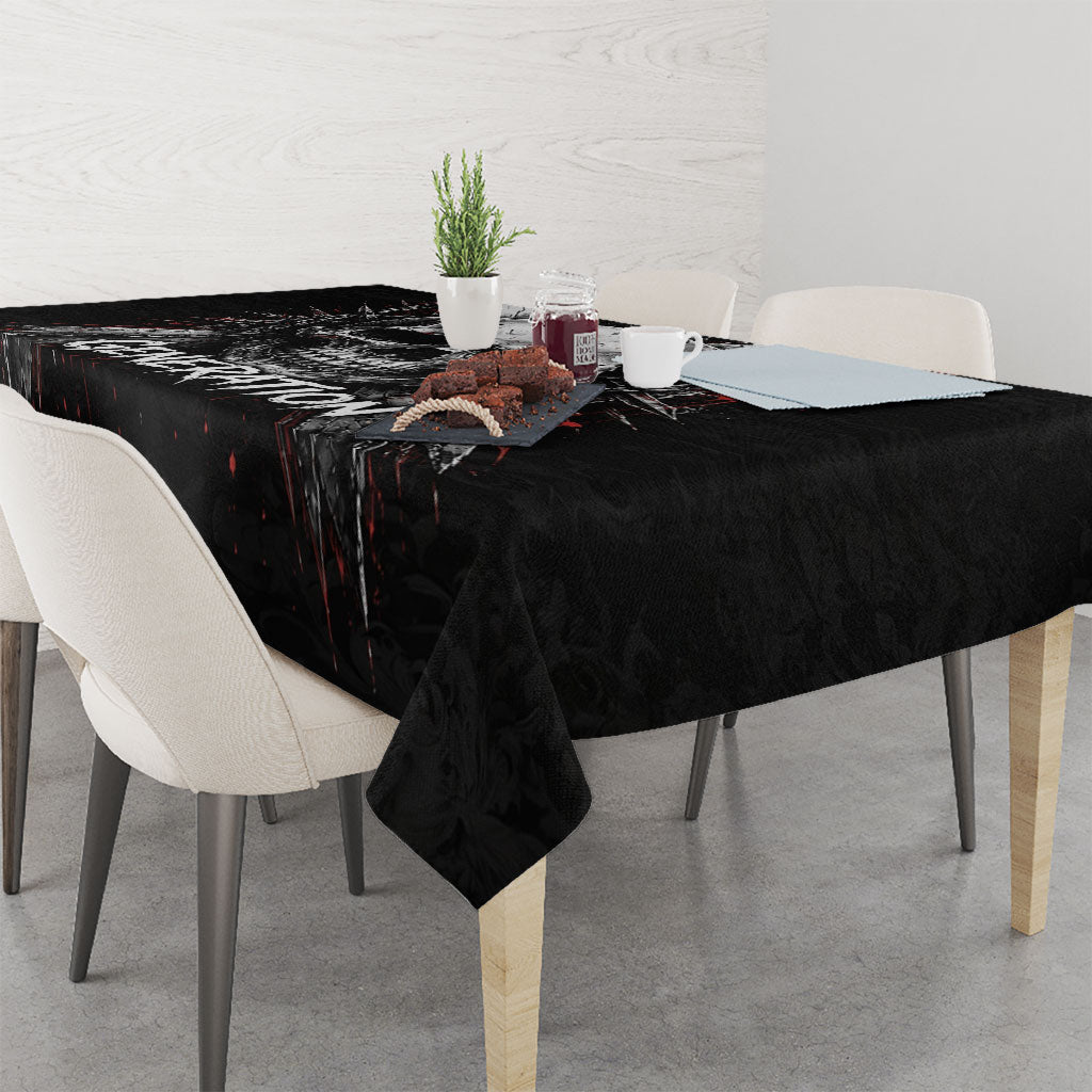 Generation X Skull Tablecloth Distressed Heavy Metal Grunge