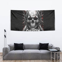 Generation X Skull Tapestry Distressed Heavy Metal Grunge