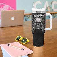 Generation X Skull Tumbler With Handle Distressed Heavy Metal Grunge