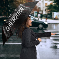 Generation X Skull Umbrella Distressed Heavy Metal Grunge