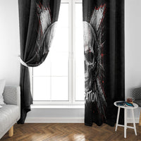 Generation X Skull Window Curtain Distressed Heavy Metal Grunge