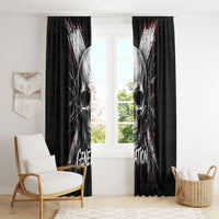 Generation X Skull Window Curtain Distressed Heavy Metal Grunge