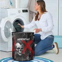 Generation X Mohawk Skull Laundry Basket Distressed Punk Rock Grunge