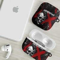 Generation X Mohawk Skull AirPods Case Distressed Punk Rock Grunge