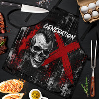 Generation X Mohawk Skull Apron Distressed Punk Rock Grunge