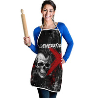 Generation X Mohawk Skull Apron Distressed Punk Rock Grunge
