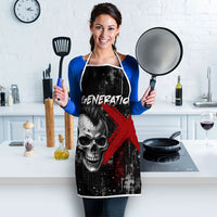 Generation X Mohawk Skull Apron Distressed Punk Rock Grunge