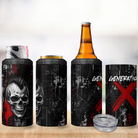 Generation X Mohawk Skull 4 in 1 Can Cooler Tumbler Distressed Punk Rock Grunge
