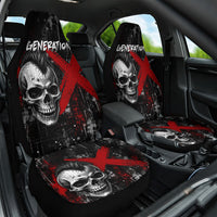 Generation X Mohawk Skull Car Seat Cover Distressed Punk Rock Grunge