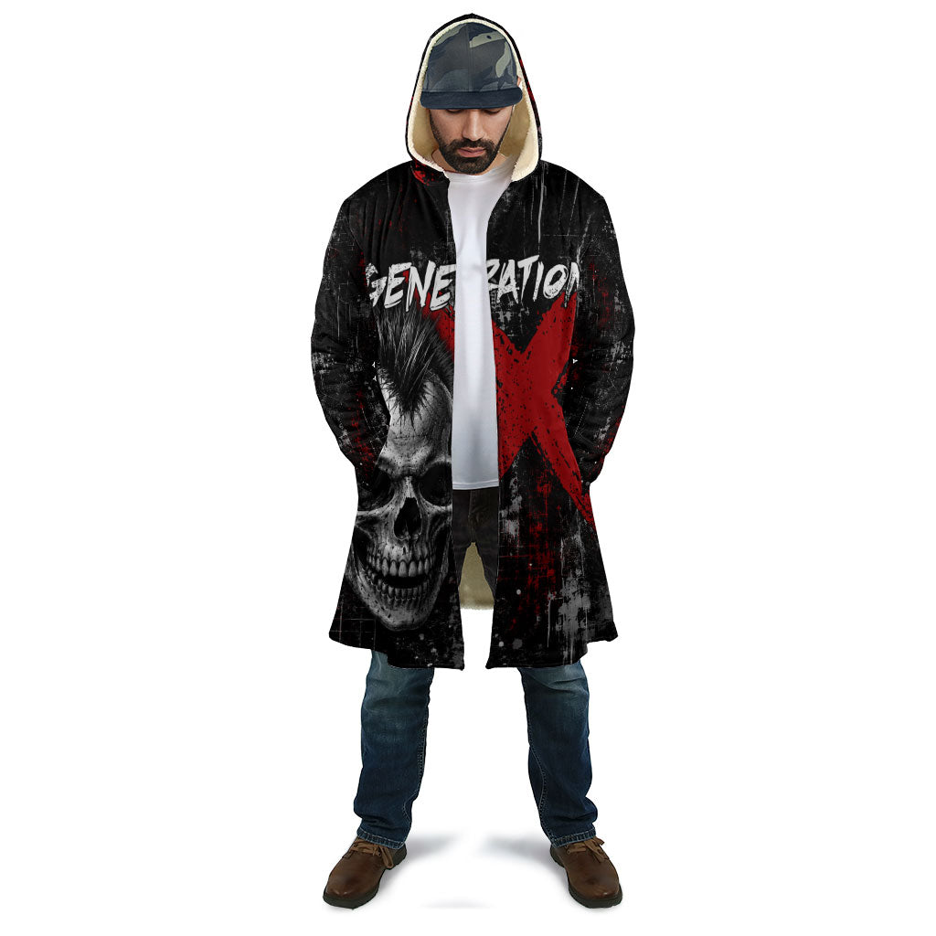 Generation X Mohawk Skull Cloak Distressed Punk Rock Grunge