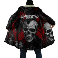 Generation X Mohawk Skull Cloak Distressed Punk Rock Grunge