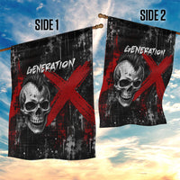 Generation X Mohawk Skull Garden Flag Distressed Punk Rock Grunge