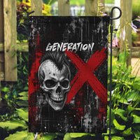 Generation X Mohawk Skull Garden Flag Distressed Punk Rock Grunge