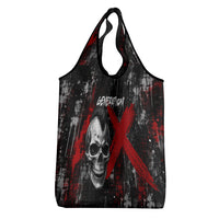 Generation X Mohawk Skull Grocery Bag Distressed Punk Rock Grunge