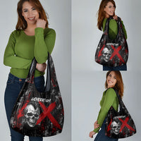 Generation X Mohawk Skull Grocery Bag Distressed Punk Rock Grunge