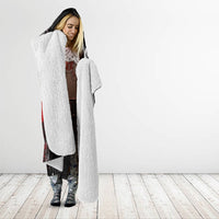 Generation X Mohawk Skull Hooded Blanket Distressed Punk Rock Grunge