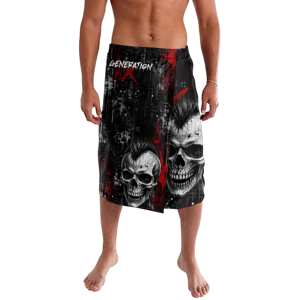 Generation X Mohawk Skull Lavalava Distressed Punk Rock Grunge