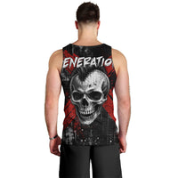 Generation X Mohawk Skull Men Tank Top Distressed Punk Rock Grunge