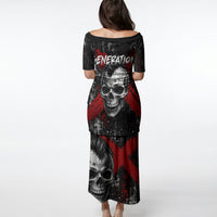Generation X Mohawk Skull Puletasi Distressed Punk Rock Grunge