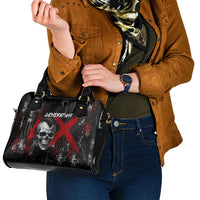 Generation X Mohawk Skull Shoulder Handbag Distressed Punk Rock Grunge