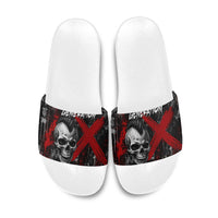 Generation X Mohawk Skull Slide Sandals Distressed Punk Rock Grunge
